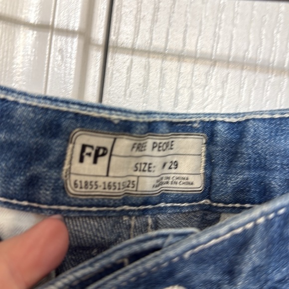Free people 🌹🌹🌹Blue Denim Women's Shorts - Picture 12 of 14